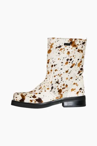 Soulland Delaware Pony Boots – Brown Multi — produktfoto