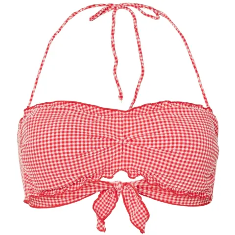 Pieces bikini Pckia – Lychee Pattern SNOW WHITE CHECK — produktfoto