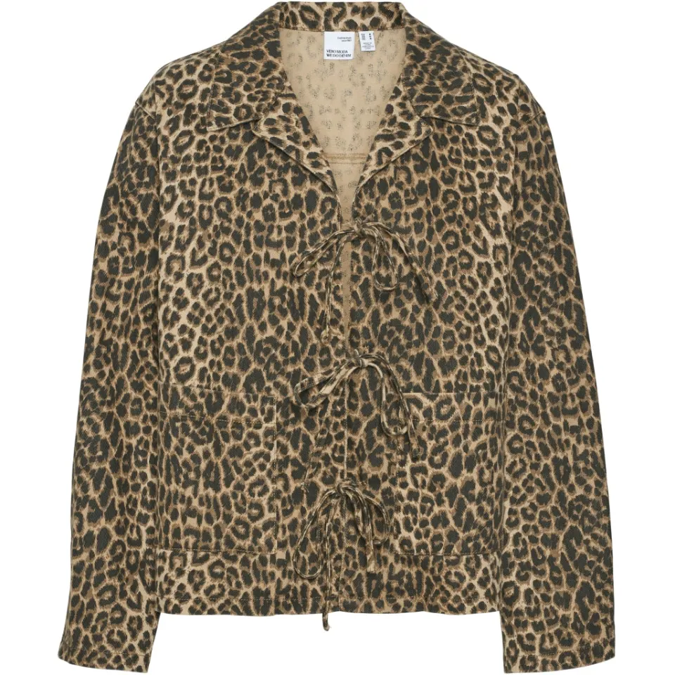 Vero Moda jakke Vmkirby – Silver Mink LEOPARD — produktfoto