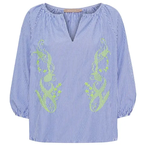 Marta du Château bluse MdcBrooke 8200 – Navy/Yellow — produktfoto