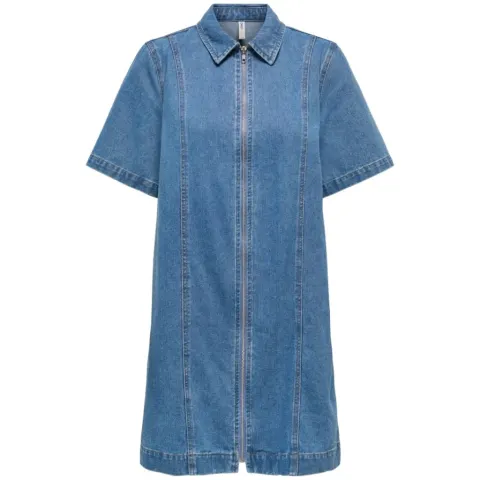 ONLY Kjole Onlrosenheim – Light Medium Blue Denim — produktfoto