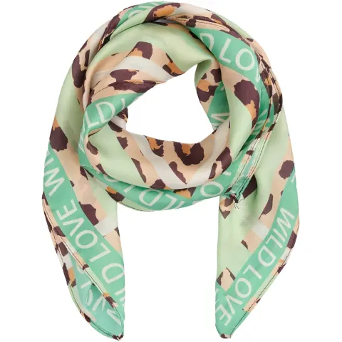 Marta du Château tørklæde MdcJuline FA1-Scarf – Green Leo — produktfoto