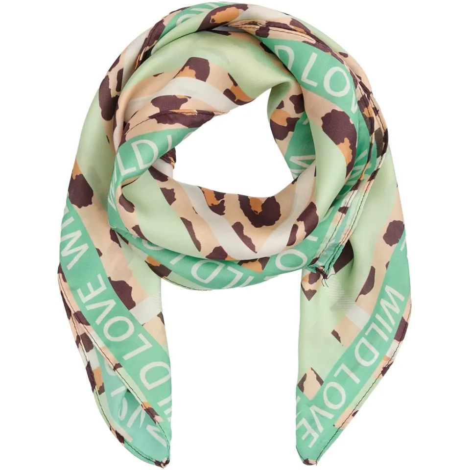 Marta du Château tørklæde MdcJuline FA1-Scarf – Green Leo — produktfoto