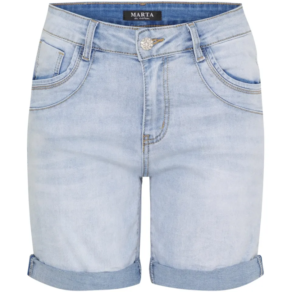 Marta du Château shorts MdcKaia MDC207-26106 – Denim — produktfoto