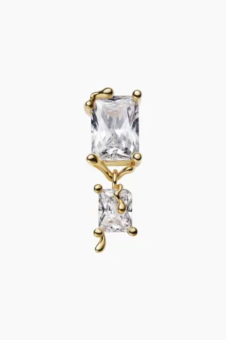 Maria Black Roppongi Drop Earring – Goldplated Silver — produktfoto