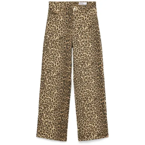 Vero Moda jeans Vmtessa – Silver Mink LEOPARD — produktfoto
