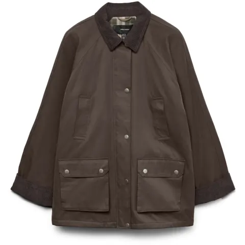 Vero Moda jakke Vmwales – Chocolate Brown CHOCOLATE TORTE COLLAR — produktfoto