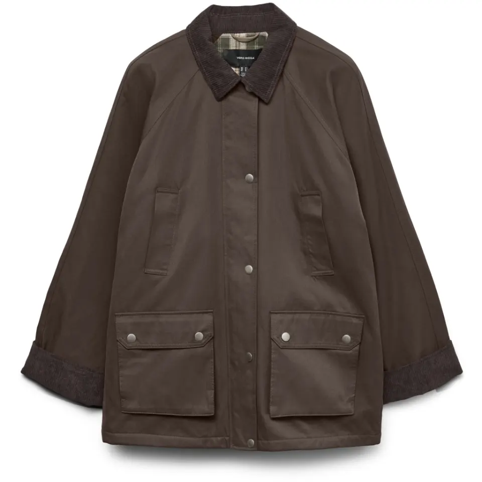 Vero Moda jakke Vmwales – Chocolate Brown CHOCOLATE TORTE COLLAR — produktfoto