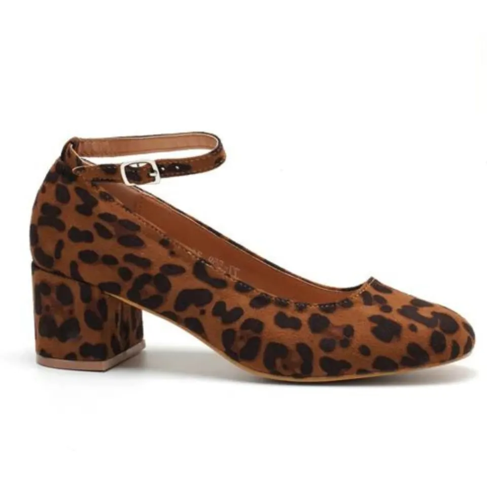 Dominique sko 77-559 – leopard — produktfoto