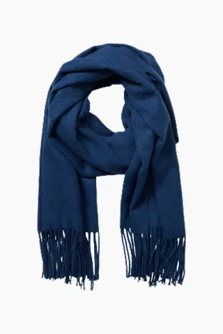.Object Objmarilyn Wool Scarf - Estate Blue – Object — produktfoto