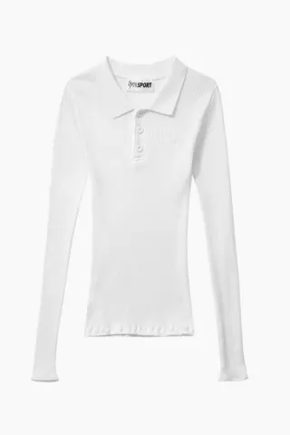 OpéraSPORT Aria Seamless Polo – hvid — produktfoto