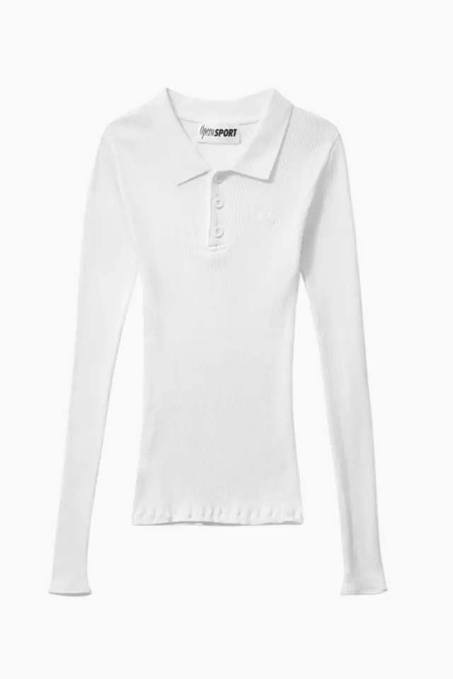 OpéraSPORT Aria Seamless Polo – hvid — produktfoto