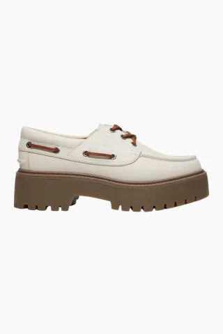 Timberland Stone Street Boat Shoe – Natural Nubuck — produktfoto