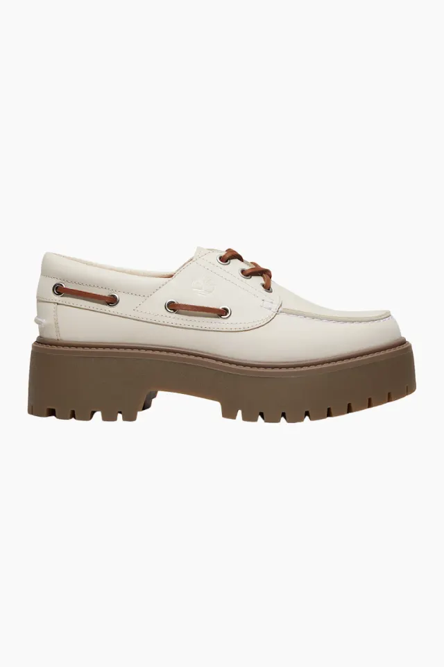 Timberland Stone Street Boat Shoe – Natural Nubuck — produktfoto