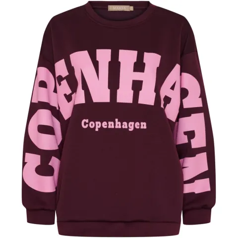 Marta du Château sweatshirt MdcHibiscus 22659 – bordeaux — produktfoto