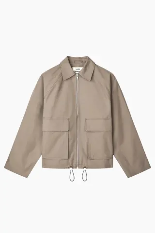 Mads Nørgaard Cotton Pol Delish Jacket – Walnut — produktfoto
