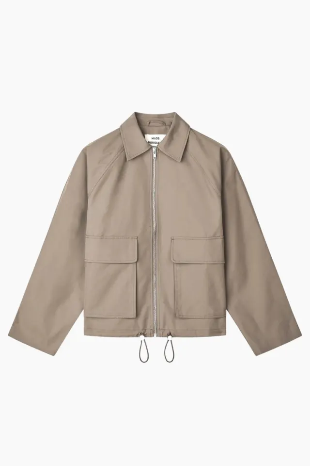 Mads Nørgaard Cotton Pol Delish Jacket – Walnut — produktfoto
