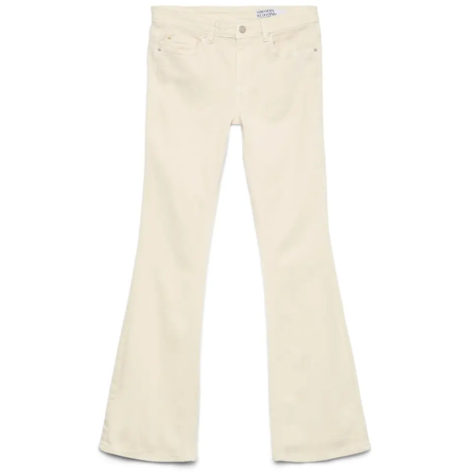 Vero Moda jeans Vmflash – Ecru — produktfoto