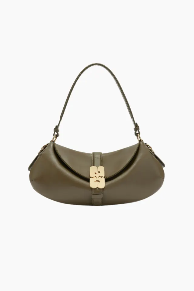 GANNI B-Kat Butter C2050001 – Military Olive — produktfoto