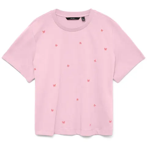 Vero Moda top Vmsola – Pink a boo butterfly — produktfoto