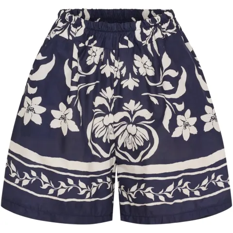 Marta du Château shorts MdcSiena 256197 – Bianco/BlueGN4133 — produktfoto