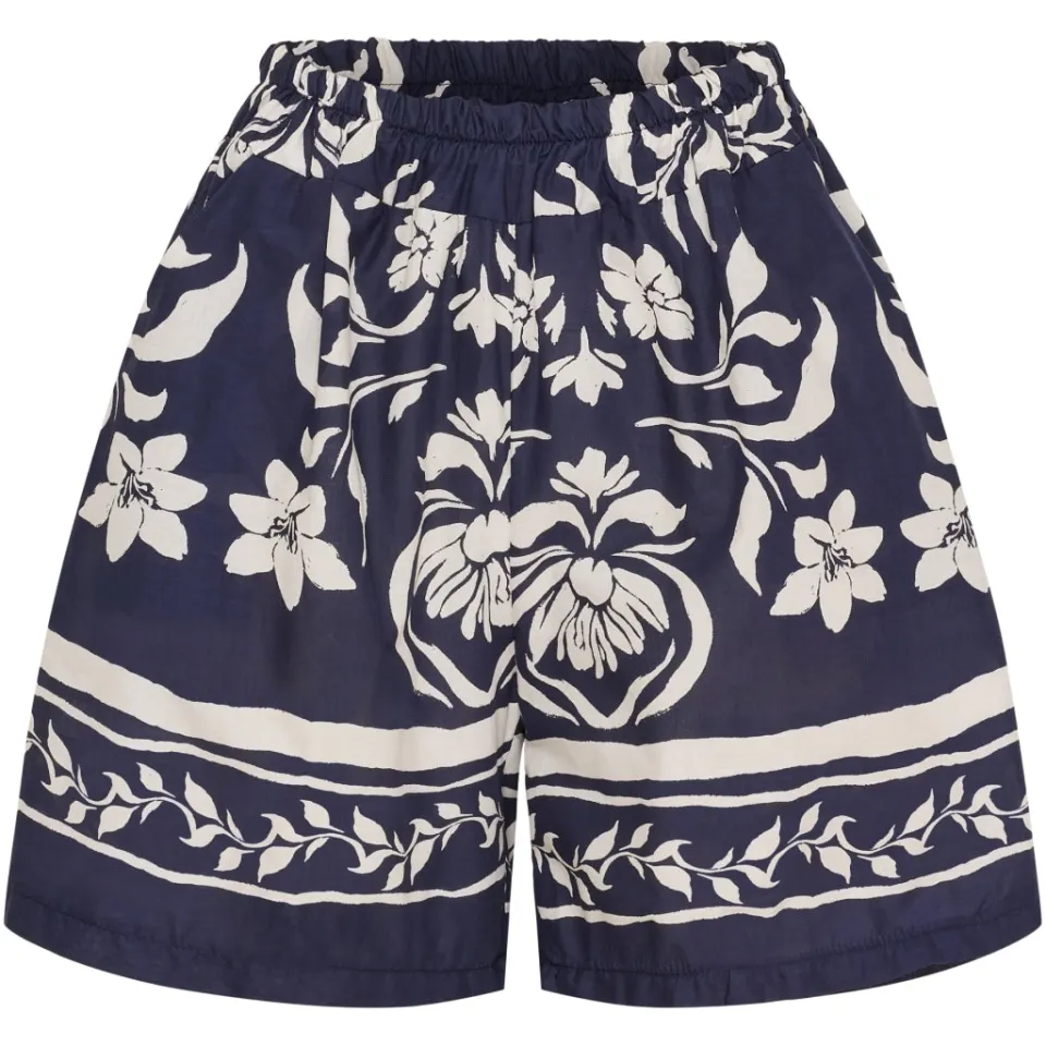 Marta du Château shorts MdcSiena 256197 – Bianco/BlueGN4133 — produktfoto