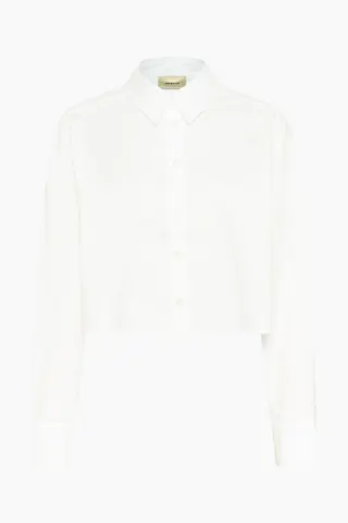 Gestuz GZyork Short Shirt – Bright White — produktfoto