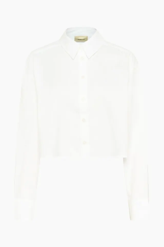 Gestuz GZyork Short Shirt – Bright White — produktfoto