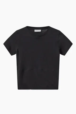 H2O Fagerholt Sophia Cropped Tee – Deep Black — produktfoto