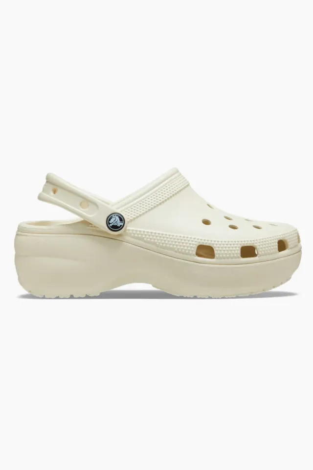 Crocs Classic Platform Clog – Bone — produktfoto