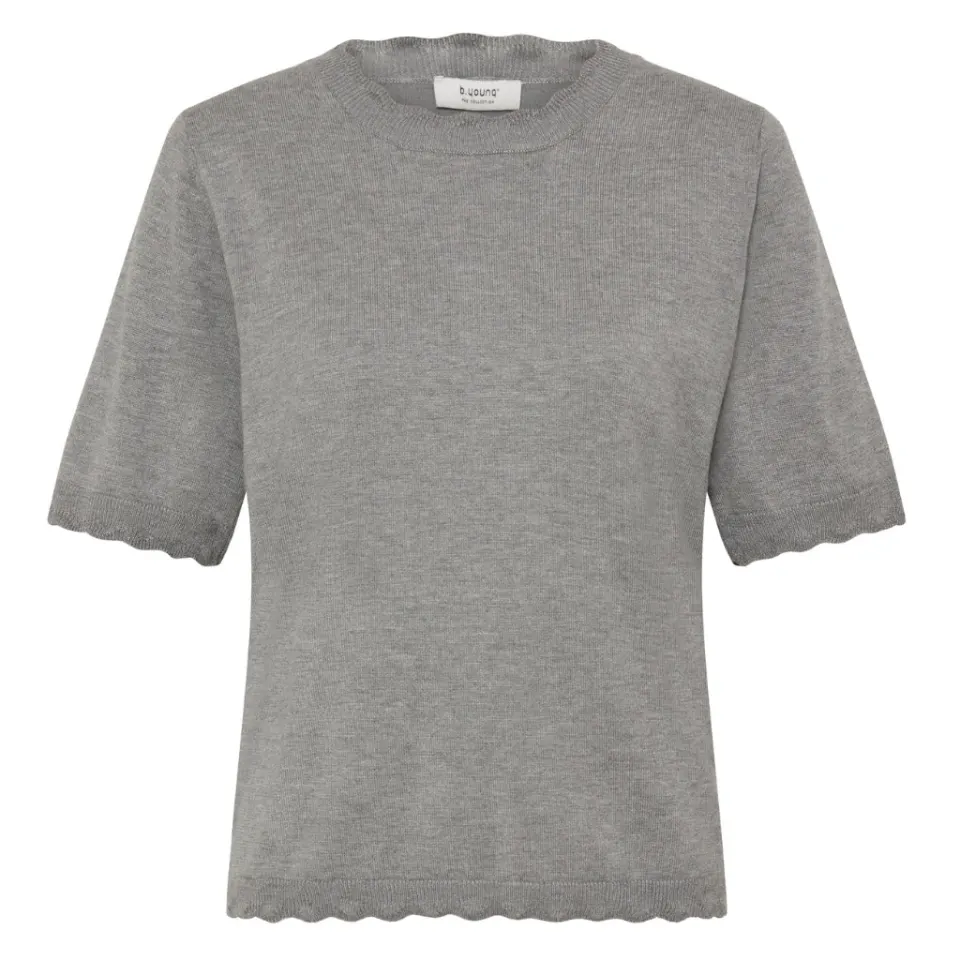 b.young pullover Bymmorla – Mid Grey Melange — produktfoto