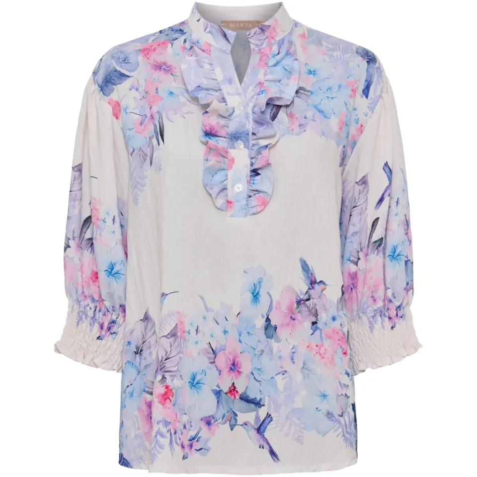 Marta du Château bluse MdcCharlie 6892 – Celeste6198tpg — produktfoto