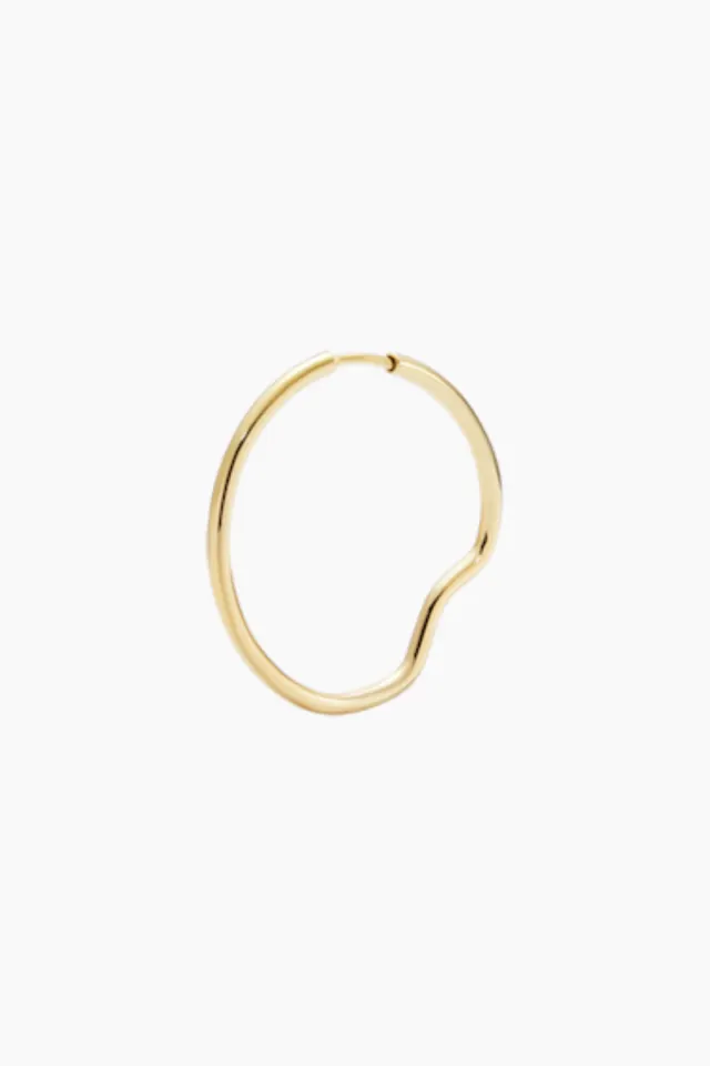Maria Black Copenhagen 25 Hoop – Goldplated Silver — produktfoto