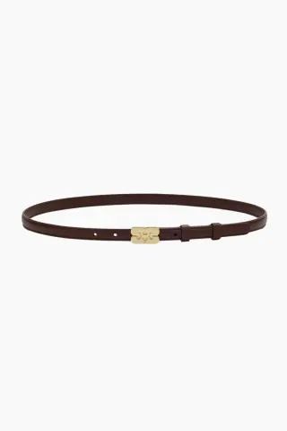 GANNI Kat Belt Small B3040001 – Chicory Coffee — produktfoto