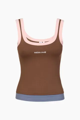 Résumé AlexRS Top – Multi Brown — produktfoto