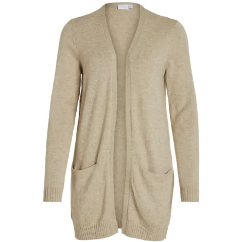 VILA cardigan Viril – Natural MELANGE — produktfoto
