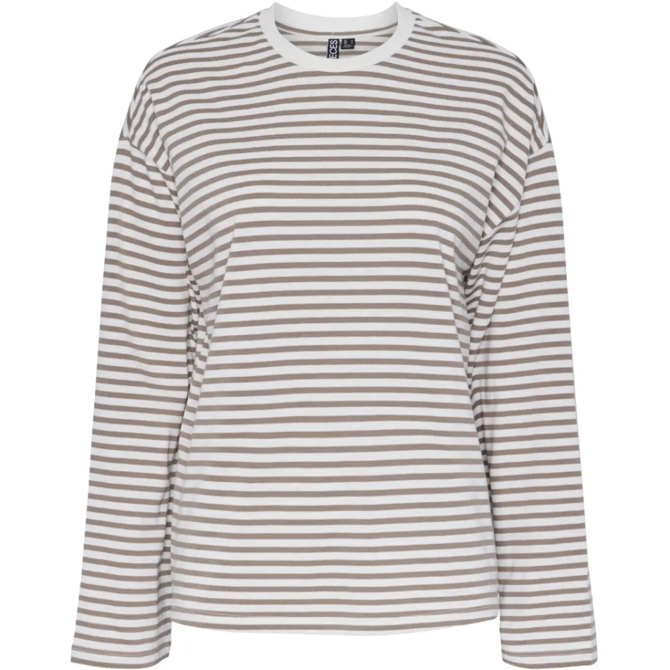 Pieces Bluse Pcsadie – Cloud Dancer FOSSIL — produktfoto