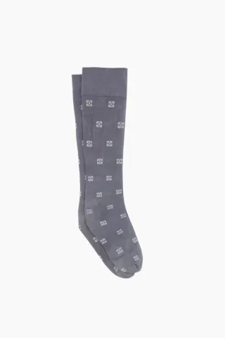 GANNI Butterfly Lace Socks Glitter A6187 – Dark Silver — produktfoto