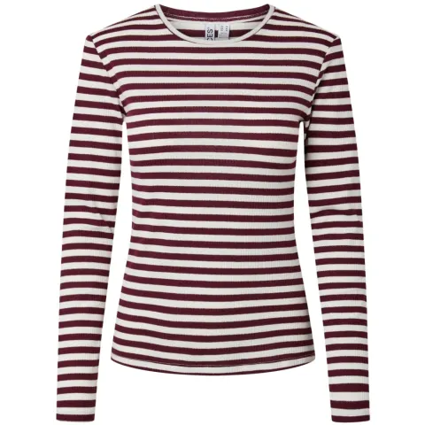 Pieces top Pcruka – Tawny Port CLOUD DANCER — produktfoto