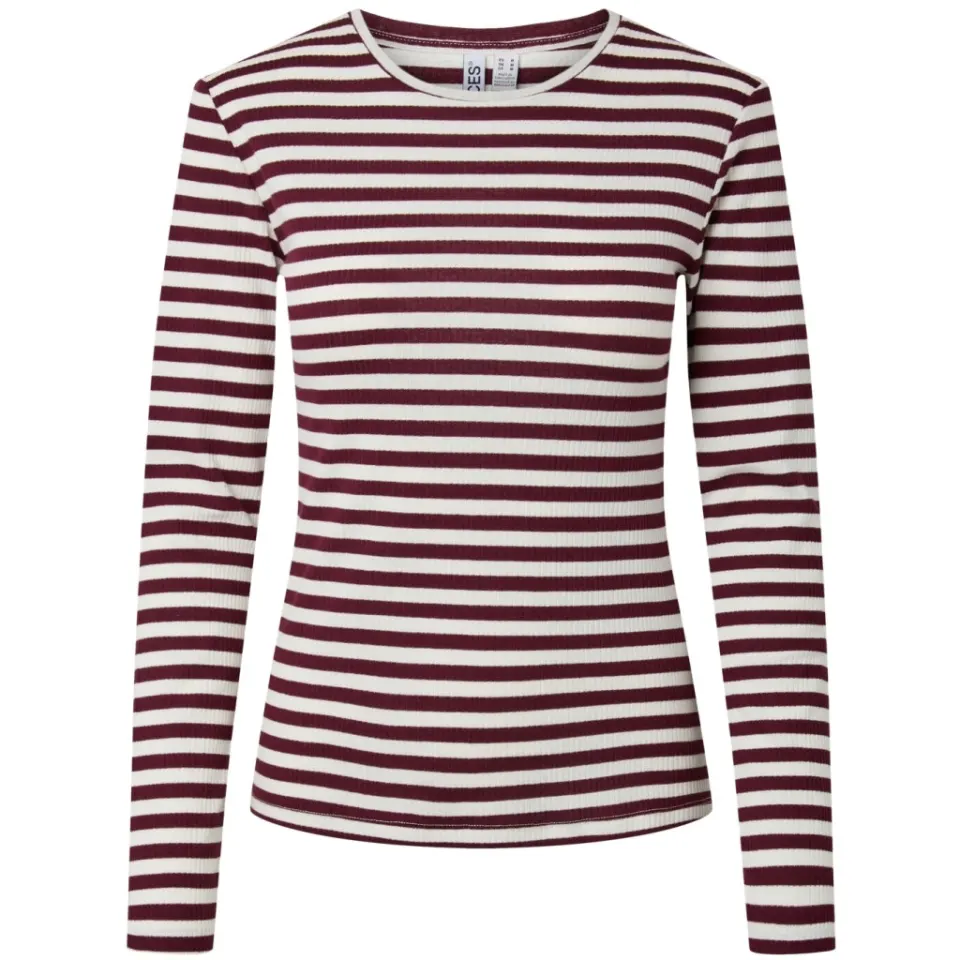 Pieces top Pcruka – Tawny Port CLOUD DANCER — produktfoto