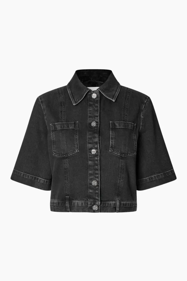 Baum und Pferdgarten NO 05 Shirt – Black Washed Denim — produktfoto