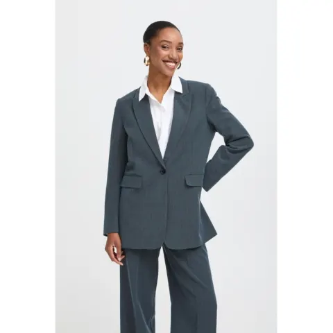 b.young blazer Bydanta – Navy Blazer MELANGE — produktfoto