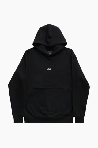 ALIS Aori Hoodie w/Logo – Solid Black — produktfoto