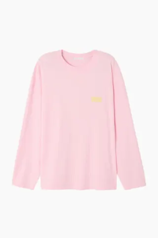American Vintage Gixy T-shirt- Cotton Candy – Lyserød — produktfoto