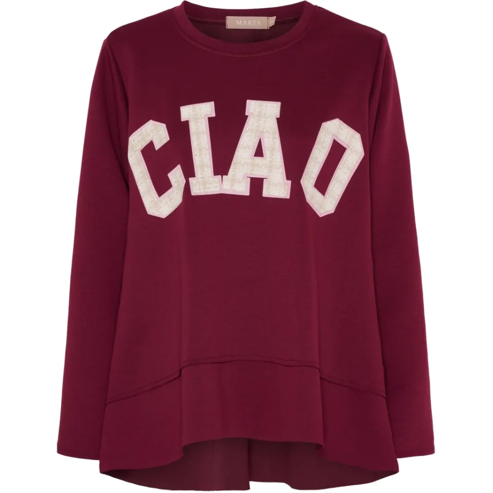 Marta du Château sweatshirt MdcCharline 85783 – Wine — produktfoto