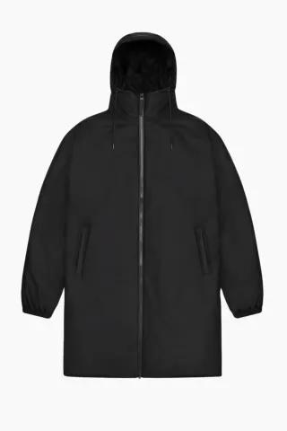 Rains Lohja Longer Insulated Jacket W3T2 – sort — produktfoto