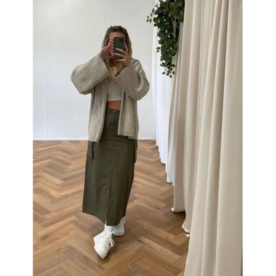 LULULIA Studio cargo nederdel Lula – grøn — produktfoto