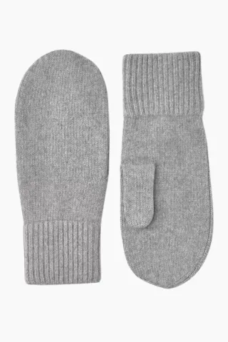 Hestra Ladies' Cashmere Mitt 2½ Bt – lysegrå — produktfoto
