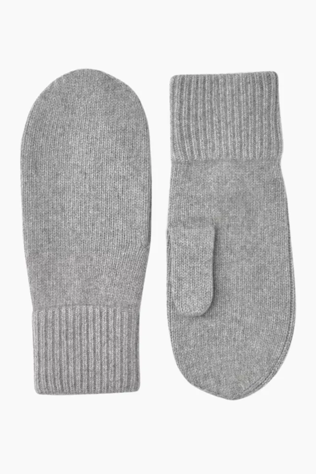 Hestra Ladies' Cashmere Mitt 2½ Bt – lysegrå — produktfoto