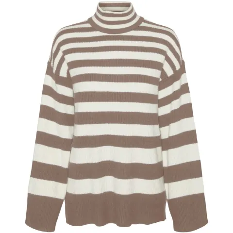 Vero Moda strik Vmhermosa – Brown Lentil W BIRCH — produktfoto